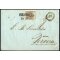 1850, 30 Cent. bruno, primo tipo, su lettera da Venezia (Sass. 7 - ANK 4HI)