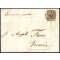 1850, 30 Cent. bruno scuro, secondo tipo, su lettera da Mantova (Sass. 8 - ANK 4HIII)