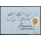 1850, 30 Cent. bruno scuro, secondo tipo, su lettera da Bergamo, firm. Sorani (Sass. 8 - ANK 4HIII)