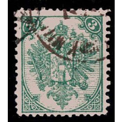 1879, Steindruck, 3 Kr. grün, LZ 12, geprüft Goller (Mi....