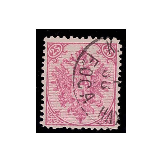1879, Steindruck, 25 Kr. graulila, LZ 12, geprüft Goller (Mi. 7IAd / Fb. 9Id)