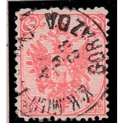 1880, Steindruck, 5 Kr. rosa, Wirrzähnung 12,...