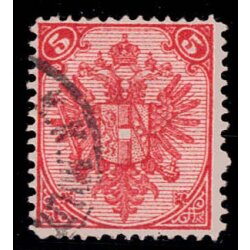 1879, Steindruck, 5 Kr. karmin, LZ 12&Aring;&frac34;,...