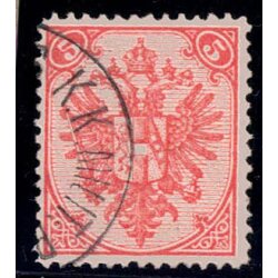 1879, Steindruck, 5 Kr. ziegelrot, LZ 12ž, Paar,...