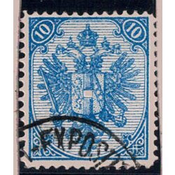1879, Steindruck, 10 Kr. hellblau, LZ 12&Aring;&frac34;,...