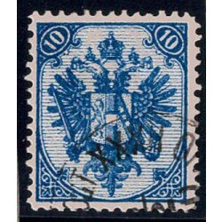1879, Steindruck, 10 Kr. blau, LZ 12ž, geprüft...