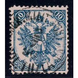 1879, Steindruck, 10 Kr. blau, LZ 12ž, WZ, geprüft...