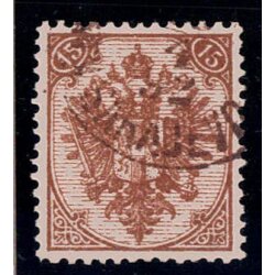 1879, Steindruck, 15 Kr. braun, LZ 12ž, gepr&uuml;ft...