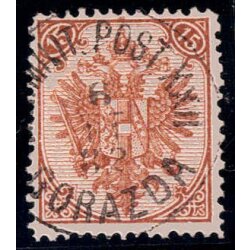 1879, Steindruck, 15 Kr. braun, LZ 12&Aring;&frac34;, WZ,...
