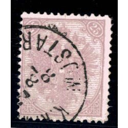 1879, Steindruck, 25 Kr. grauviolett, LZ 12ž,...