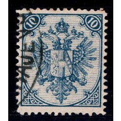 1879, Steindruck, 10 Kr. schwarzblau, LZ 12?,...