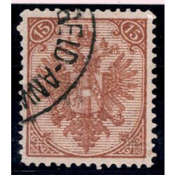 1879, Steindruck, 15 Kr. braun, LZ 12?, geprüft...