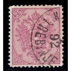 1879, Steindruck, 25 Kr. graulila, LZ 12?, gepr&uuml;ft...