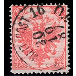 1879, Steindruck, 5 Kr. rot, LZ 13, gepr&uuml;ft Goller...