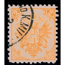 1890, Steindruck, 2 Kr. gelb, LZ 10?, gepr&uuml;ft Goller...