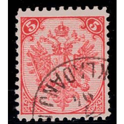 1890, Steindruck, 5 Kr. rot, LZ 10?, gepr&uuml;ft Goller...