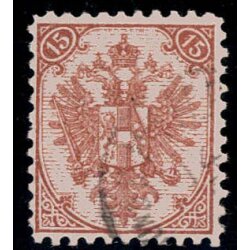 1890, Steindruck, 15 Kr. braun, LZ 10?, gepr&uuml;ft...