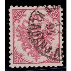 1890, Steindruck, 25 Kr. purpur, LZ 10?, gepr&uuml;ft...