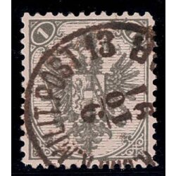1890, Steindruck, 1 Kr. grau, LZ 11?, gepr&uuml;ft Goller...