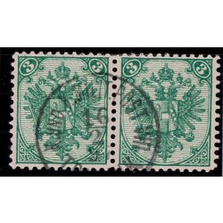 1890, Steindruck, 3 Kr. gr&uuml;n, LZ 11?, Paar,...