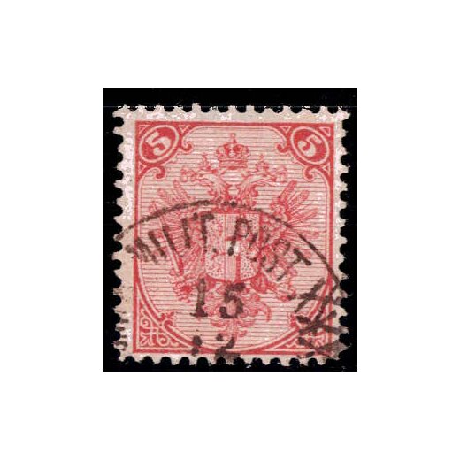 1890, Steindruck, 5 Kr. karmin, LZ 11?, gepr&uuml;ft Goller (Mi. 4IMc / Fb. 5Ic)