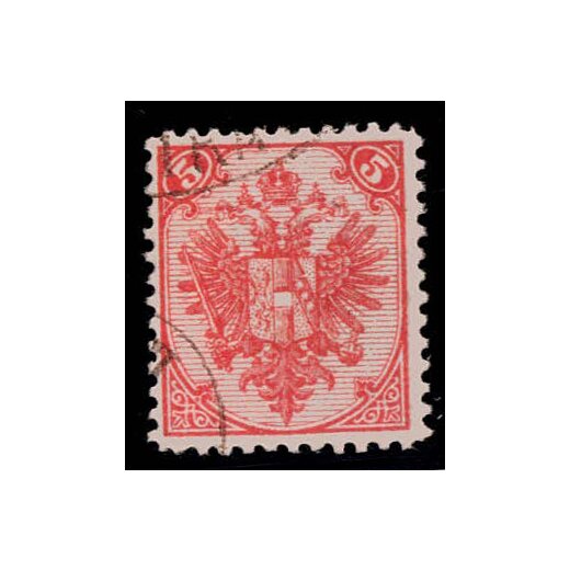 1890, Steindruck, 5 Kr. ziegelrot, LZ 11?, gepr&uuml;ft Goller (Mi. 4IMc / Fb. 5Ic)