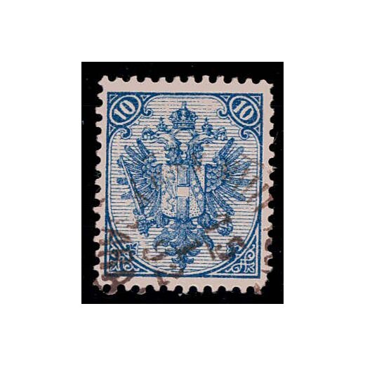 1890, Steindruck, 10 Kr. blau, LZ 11?, geprüft Goller (Mi. 5IMa / Fb. 6Ia)
