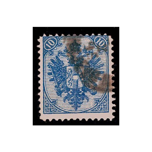 1890, Steindruck, 10 Kr. blau, LZ 11?, WZ, geprüft Goller (Mi. 5IMa / Fb. 6Ia)