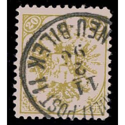1890, Steindruck, 20 Kr. olivgr&uuml;n, LZ 11?,...