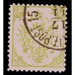 1890, Steindruck, 20 Kr. gelbgr&uuml;n, LZ 11?, WZ,...