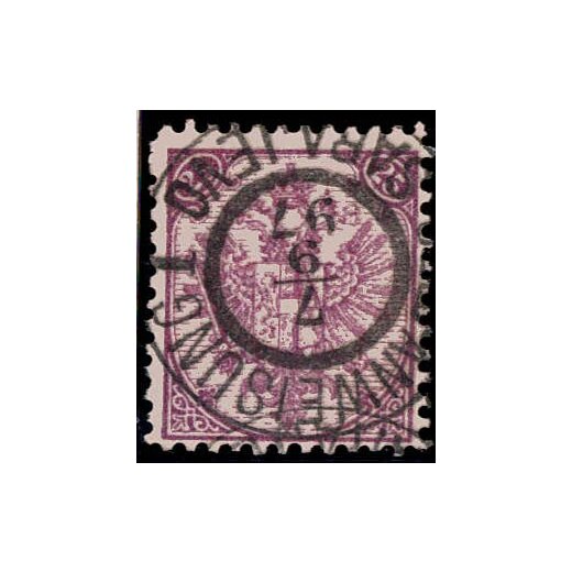 1890, Steindruck, 25 Kr. violett, LZ 11?, geprüft Goller (Mi. 9IMa / Fb. 9Ia)