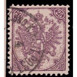 1890, Steindruck, 25 Kr. grauviolett, LZ 11?,...