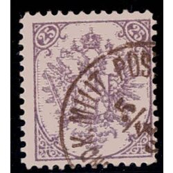 1890, Steindruck, 25 Kr. grauviolett, LZ 11?, WZ,...