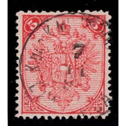 1879, Steindruck, 5 Kr. rot, LZ 12 x 12ž, geprüft...
