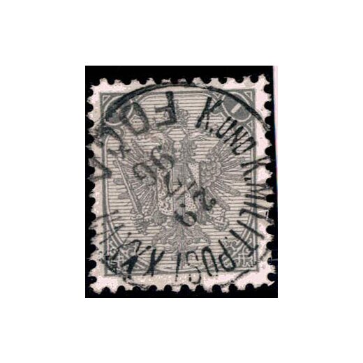 1895, Buchdruck, 1 Kr. grau, LZ 11? (Mi. 1IIC / ANK 2II)
