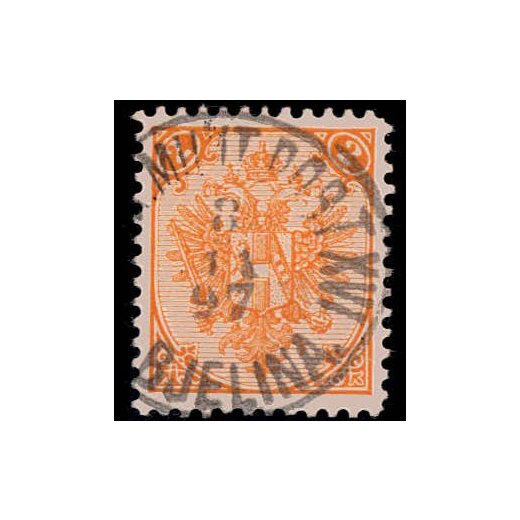 1895, Buchdruck, 2 Kr. gelb, LZ 11? (Mi. 2IIC / ANK 3II)