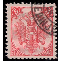 1895, Buchdruck, 5 Kr. rot, WZ, LZ 11? (Mi. 4IIC / ANK 5II)