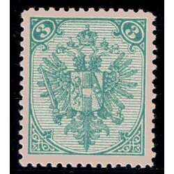 1895, Buchdruck, 3 Kr. grün, LZ 12? (Mi. 3IIB / ANK...