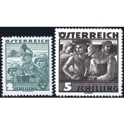 1934/36, Volkstrachten, 21 werte (ANK 567-83 - U....