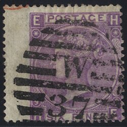 1867, 6 P violett, Mi. 30 SG 109 Unif. 34A