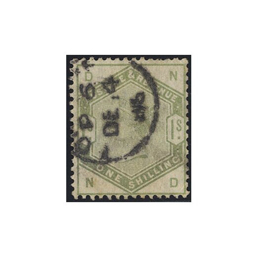 1883, 1 Sh graugrün, Mi. 81 SG 196 Unif. 85