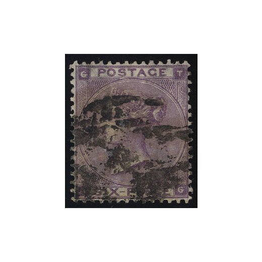 1862, 6 P purpurviolett, Mi.20 I Unif. 22
