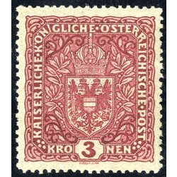 1916, Wappen, 3 Kr. im Breitformat (ANK 201B / 225,-)