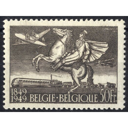 1949, 100 J. belgische Briefmarken, Mi. 845 Unif. A24