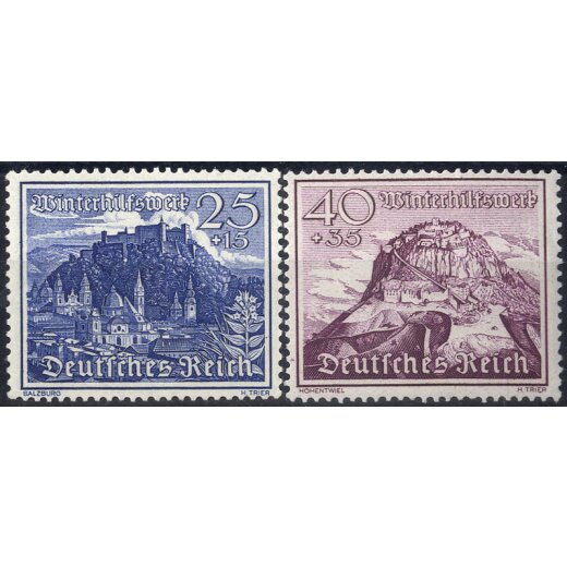1939, Serie von 9 Werten, Mi. 730-738 / 60,- Unif. 654-662