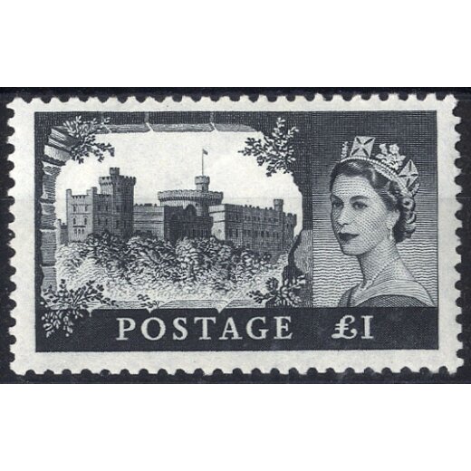 1959, Queen Elizabeth II, high values, "DE LA RUE" printing, set of 4 (Mi. 335-38I / 220,- S.G. 595-98 - U. 351-54A / 295,-)