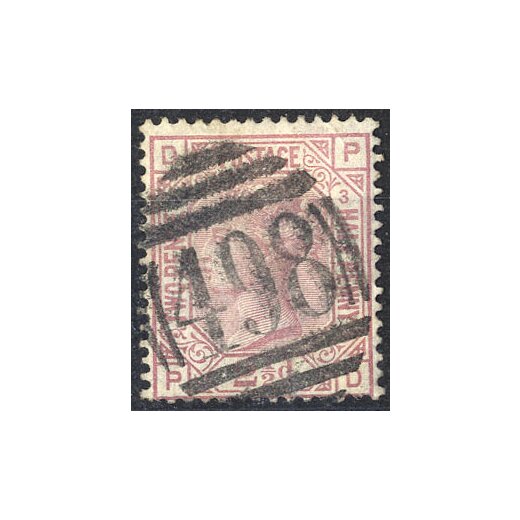 1875, 2 1/2 Pence karminrosa, kleine M&auml;ngel (Mi. 40x - U. 55 / 110,-)