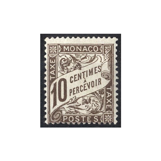 1905/09, Segnatasse, 10 Cent. bruno, ben centrato (Mi. 7 / U. 4 / 320,-)