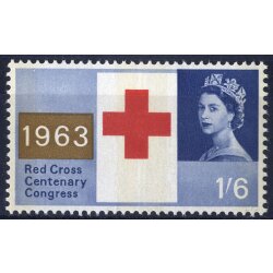 1963, Rotes Kreuz, 3 Werte mit Phosforstreifen,...