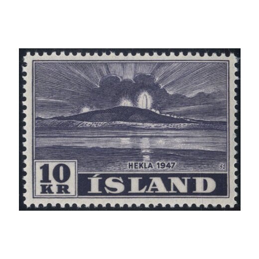 1948, Vulcano Hekla, 7 val. (Mi. 247-53 / 65,- Unif. 208-14 / 77,-)